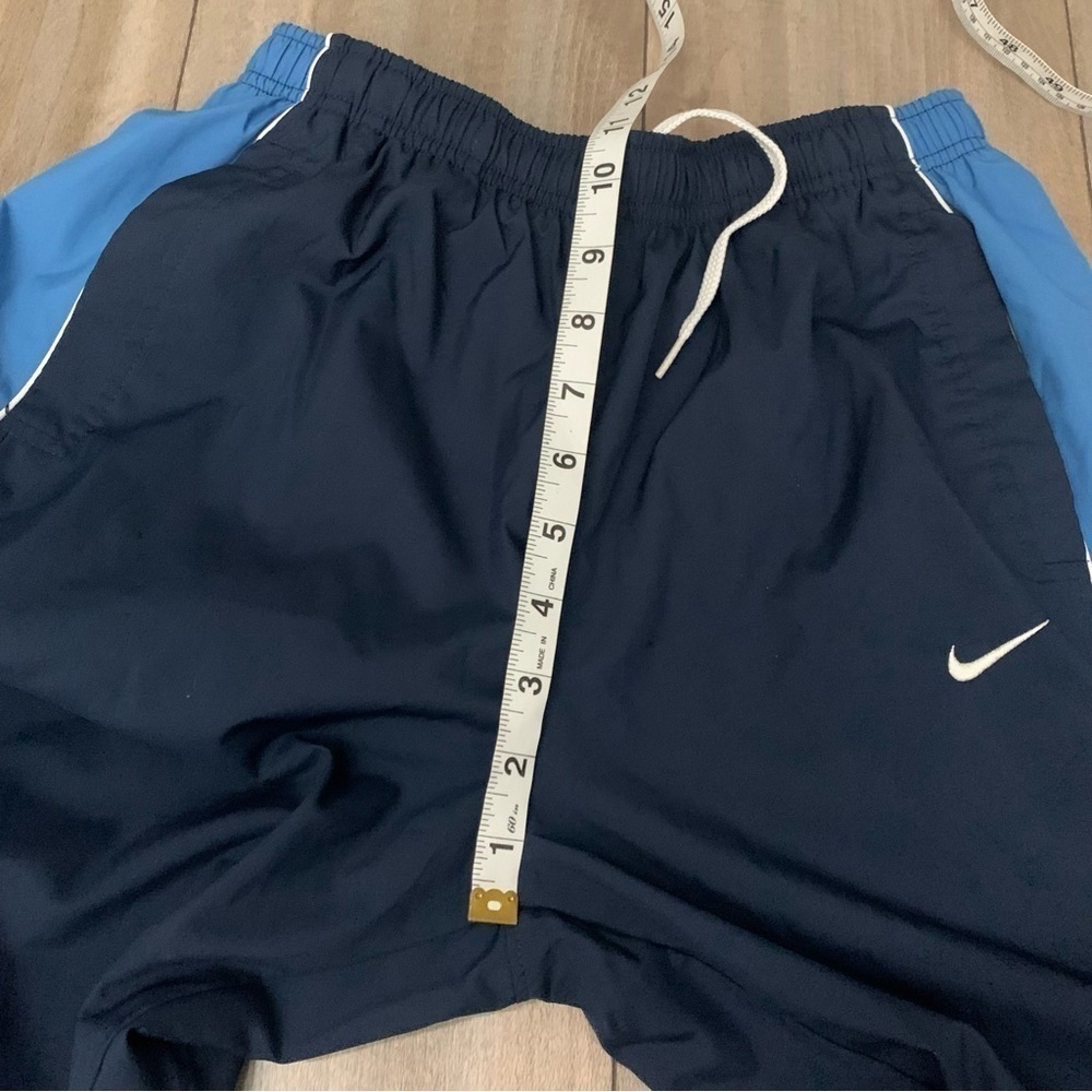 Vtg 90s Y2K Nike wide leg cargo windbreak pull on pant blue navy size small - Picture 5 of 8